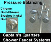 Zoe High Pressure Captain's Quarters Shower Faucets